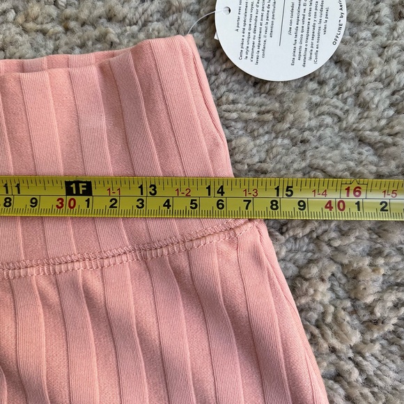 Two Brand New NWT Offline by Aerie Groove Ribbed Skirts Medium Tan Peach Pink - Picture 3 of 6